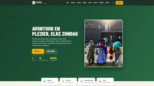 De website van SIK Gent