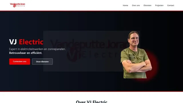 De website van VJ-Electric